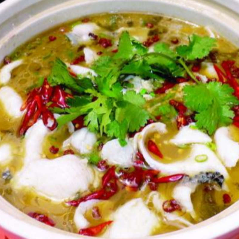 C7) Sichuan Sour and Spicy Fish with Pickled Vegetables 川味酸菜鱼 Main Image